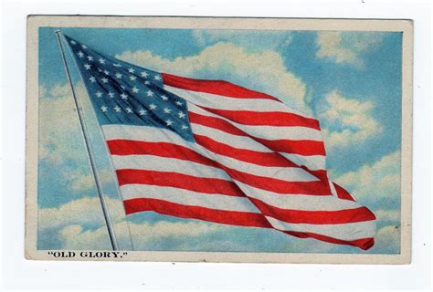 White border postcard. Old Glory. Flag. 1917. 48 Stars. | Jackie's ...