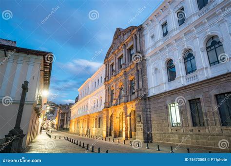 Plaza Grande in Old Town Quito, Ecuador Stock Photo - Image of latin ...