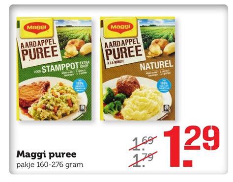 Maggi Puree Pakje Gram Aanbieding Bij Coop