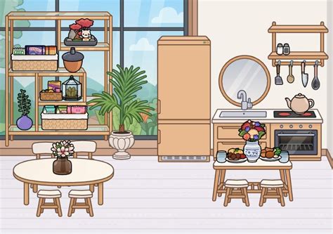 Cute kitchen!! #toca boca | Cartoon wallpaper iphone, Cute kitchen ...