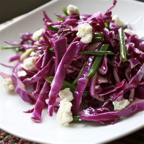 Red Cabbage Chive And Blue Cheese Slaw The Local Palate