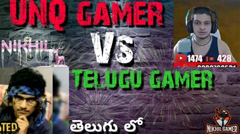 UNQ Gamer Vs Telugu Gamer Rush Game Play Telugu Lo Nikhil YouTube