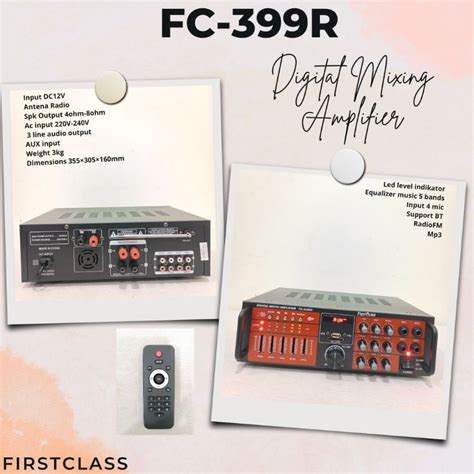 Jual Professional Digital Mixing Amplifier Firstclass Fc A R