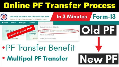 Online Pf Transfer Process 2022 Pf Transfer Process From One Company