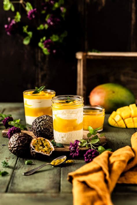 Dessert d été à la mangue et aux fruits de la passion Le meilleur de