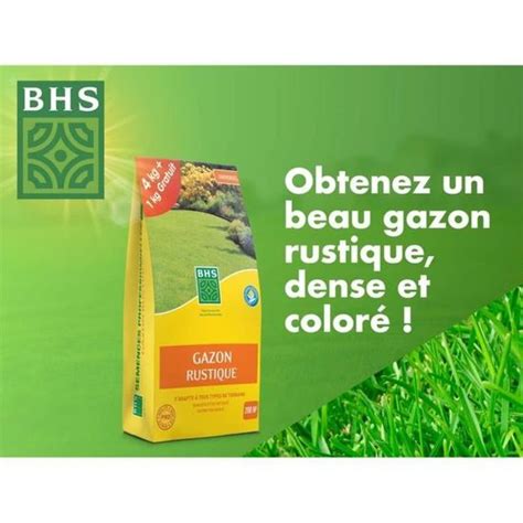 Gazon Rustique BHS 5 Kg Semences Engrais NF U 42001 Cdiscount