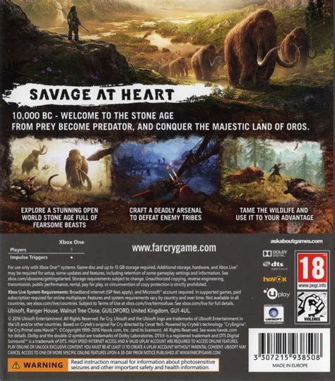 Far Cry Primal Xbox One Box Cover Art Mobygames