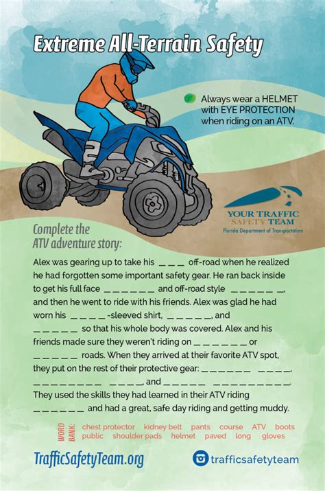 Atv Safety Jacksonville Fl Fdot District Traffic Safety Team