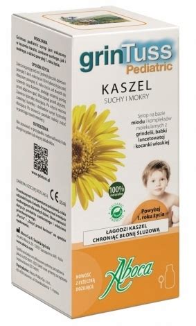 GrinTuss Pediatric Syrop Na Kaszel Suchy I Mokry Dla Dzieci 210 G