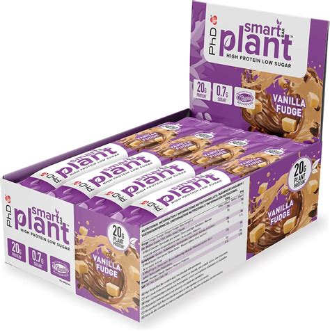 Phd Nutrition Smart Plant Bar Low Calorie High Protein Low Sugar Vegan Protein Bar Protein