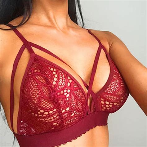 Sexy Bralette Brasier Detalle Tiras Busto Encaje S En Mercado