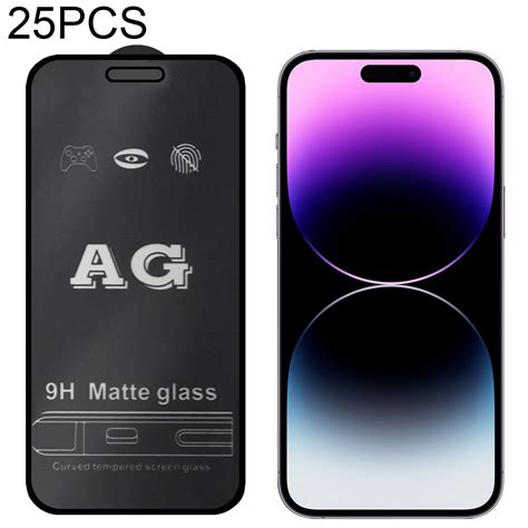 Pcs Ag Matte Frosted Full Cover Tempered Glass Film For Iphone