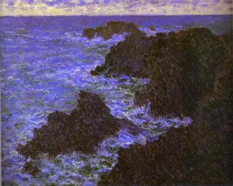 Oil Painting Replica The Rocks Of Belle Ile By Claude Monet Most