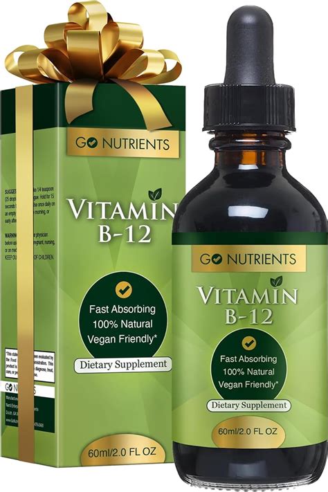 Go Nutrients Vitamin B12 Sublingual Liquid Drops Supplement With Raspberry Vegan Friendly 2