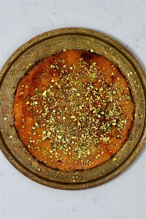 Easy Knafeh Kunafa Middle Eastern Sweet Cheese Dessert Alphafoodie