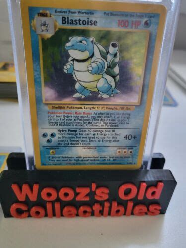 Pokemon TCG Blastoise Base Set Unlimited Holo Rare 2 102 Vintage EBay