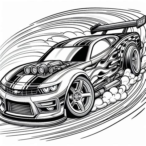 Monster Truck Hot Wheels para Colorir Dinâmico
