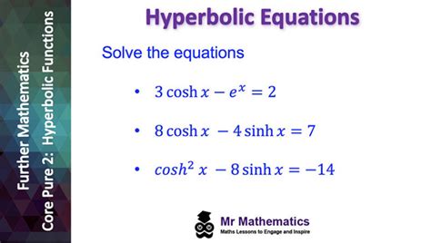 Hyperbolic Equations Mr Mathematics