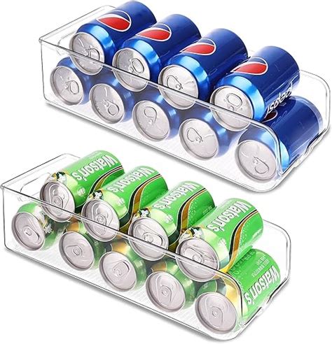 Amazon Moretoes Pack Soda Can Organizer For Fridge Clear