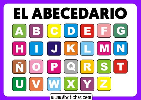 El Abecedario Fichas Para Aprender El Abecedario