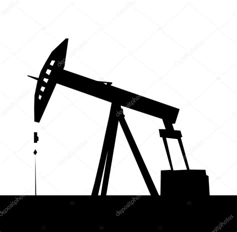 Oil derrick silhouette — Stock Vector © shekaka #66302927