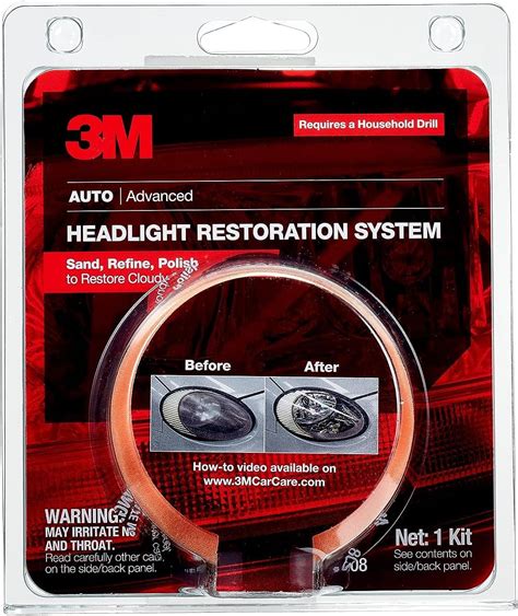 3m Headlight Lens Restoration System 39008 1 Kit Headlight