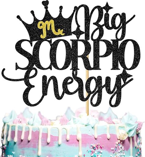 Amazon Aeryourtar Big Scorpio Energy Cake Topper Happy Birthday