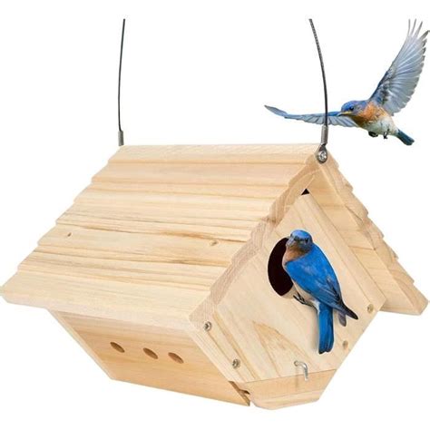 Cabane Oiseaux En Bois Exterieur Nid Pour Oiseaux Nichoirs Oiseaux