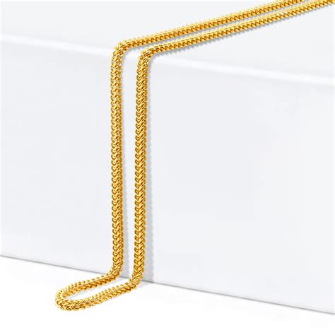 Ct Gold Foxtail Chain In Inches Sku