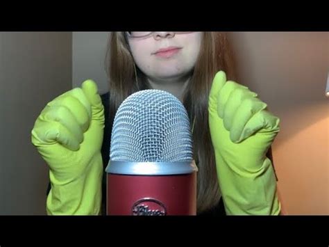 Asmr Rubber Glove Hand Sounds Youtube