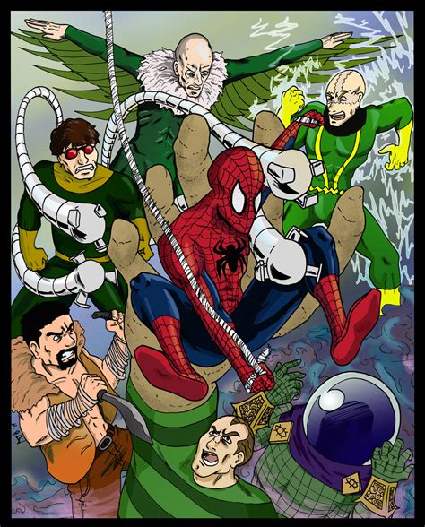 Spiderman Vs The Sinister Six By Androidskeleton On Deviantart