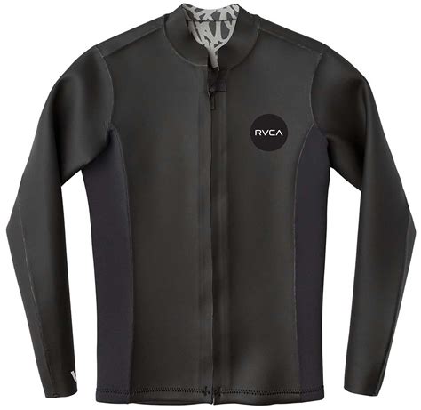 RVCA Front Zip Smoothie Wetsuit Jacket Black