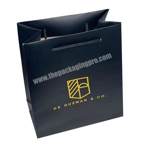 Luxury Black Color Gold Stamping Customized Logo Design Cmyk Printing