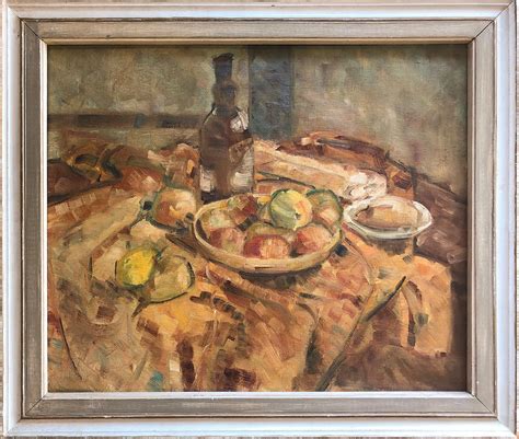 Unknown - 1960's French School Large Post Impressionist Signed Oil ...