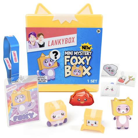 Lankybox Mini Foxy Mystery Box Foxy Mystery Box With 9