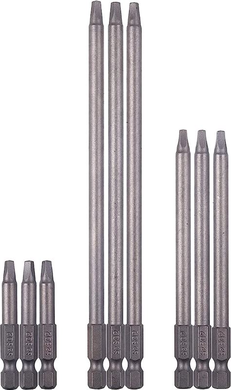 Rocaris Pack Inch Hex Shank Long Magnetic Square Head Screwdriver