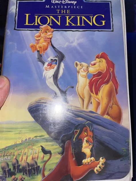 THE LION KING VHS 1995 Walt Disney Masterpiece VCR Tape 2977