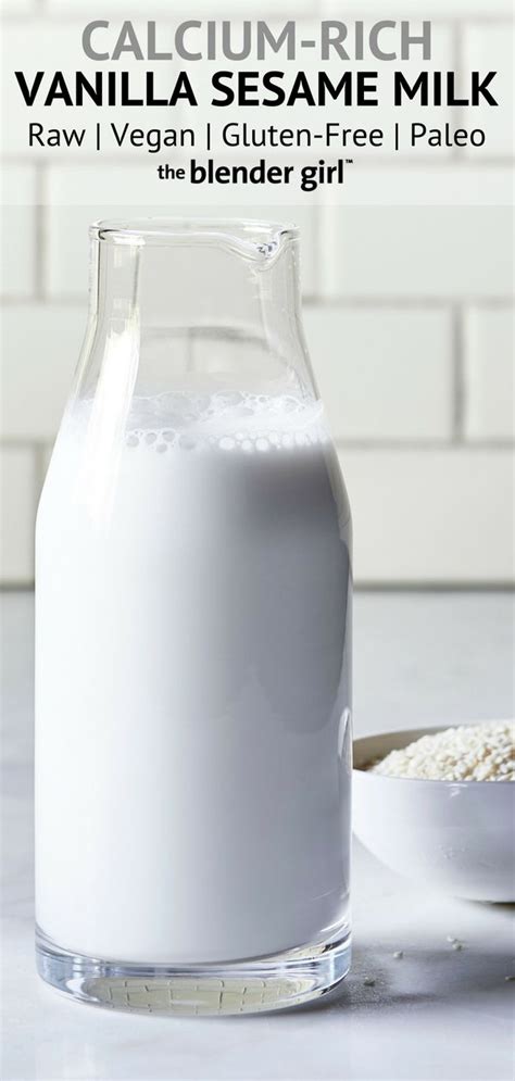 Delicious Vanilla Sesame Milk Recipe