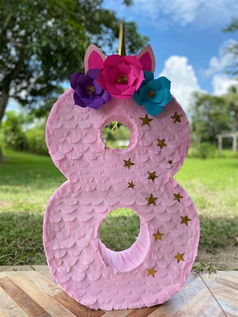 Fiestas Up 🎈 On Instagram Piñata Número 8 Unicornio 🦄 💫fiestas Up