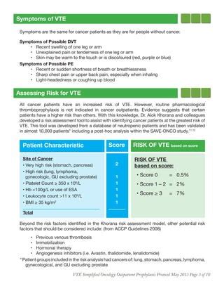 Vte prophylaxis-in-oncology-outpatient-shared-care-guideline-en | PDF | Free Download