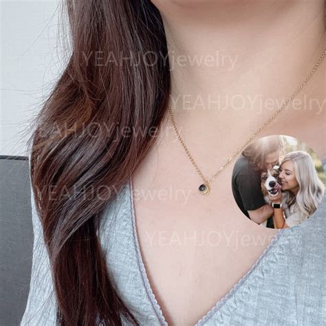 Custom Projection Photo Necklace Pendant Or Bracelet Etsy