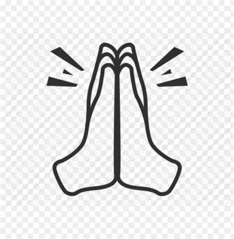 Hand Emoji Clipart Pray Prayer Hands Emoji Vector Png Transparent