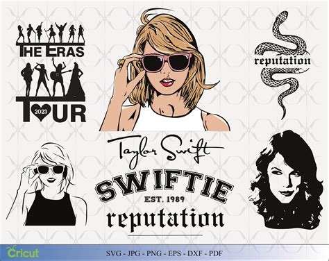 Taylor Swift Image Set 8 Différents Thème Taylor Swift Svg Etsy Canada