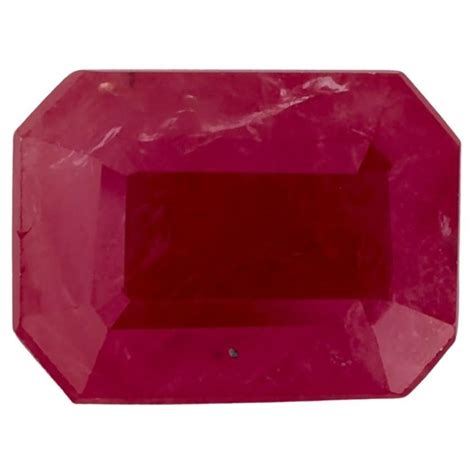 Ct Ruby Octagon Cut Loose Gemstone For Sale At Stdibs