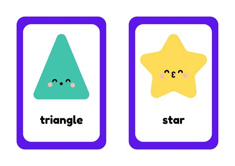 Page 3 - Free printable shapes flashcards templates | Canva