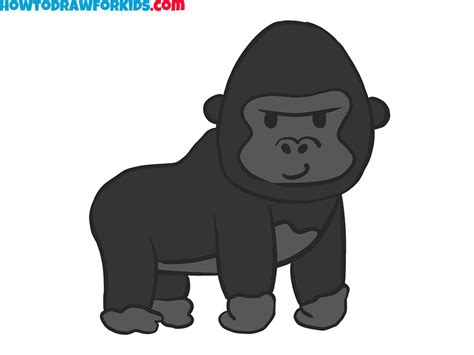 How To Draw King Kong Easy Drawing Tutorial For Kids