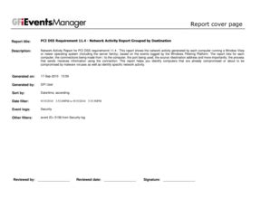 Fillable Online PCI DSS Requirement 114 Network Activity Report Grouped