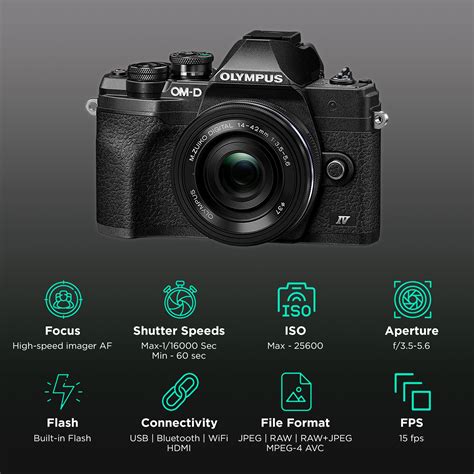 Buy Olympus OM-D E-M10 Mark IV 20.3MP Mirrorless Camera (14-42 mm Lens ...