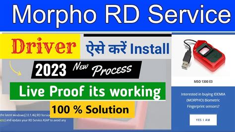 Morpho Rd Service Driver Installation Window Morpho Rd Service