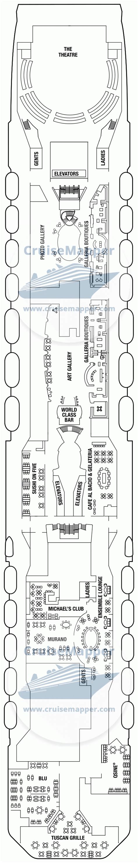 Celebrity Reflection Deck 5 Plan Cruisemapper